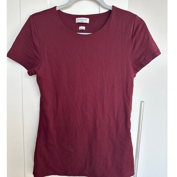Aritzia Original Contour Crew T-shirt Second-skin crewneck tee, Cardamon, L, EUC - Picture 1 of 9